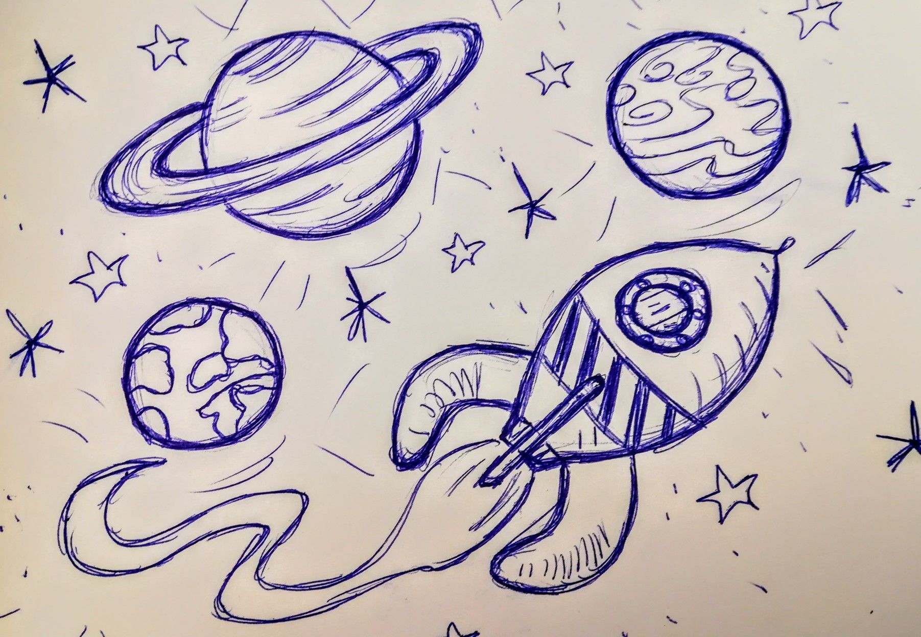 Картинки на день космонавтики для срисовки