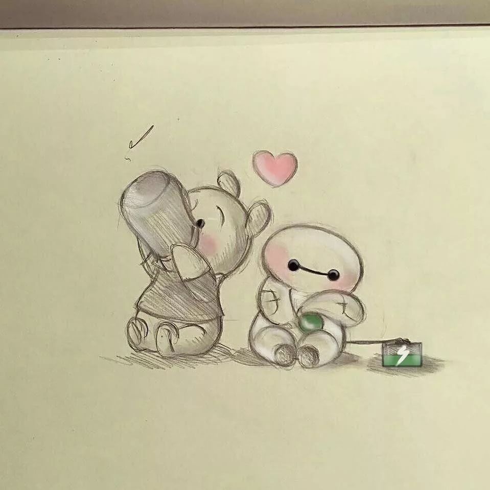 Милые рисунки для срисовки любовь