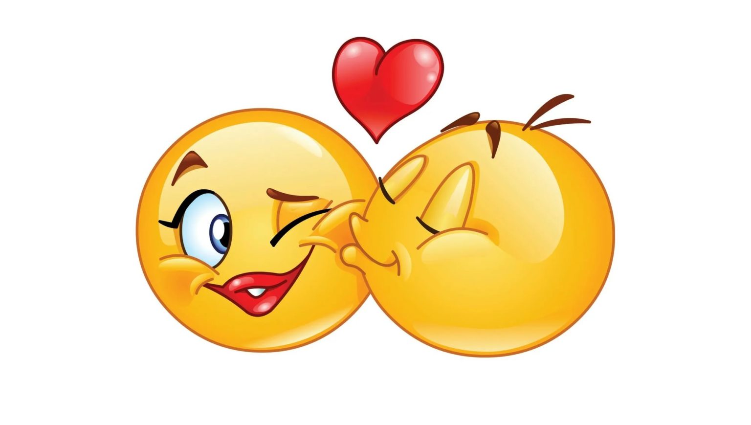 Emoji kissing gif