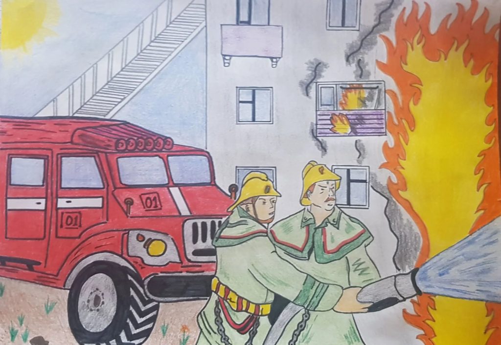 Рисунок на тему останови огонь