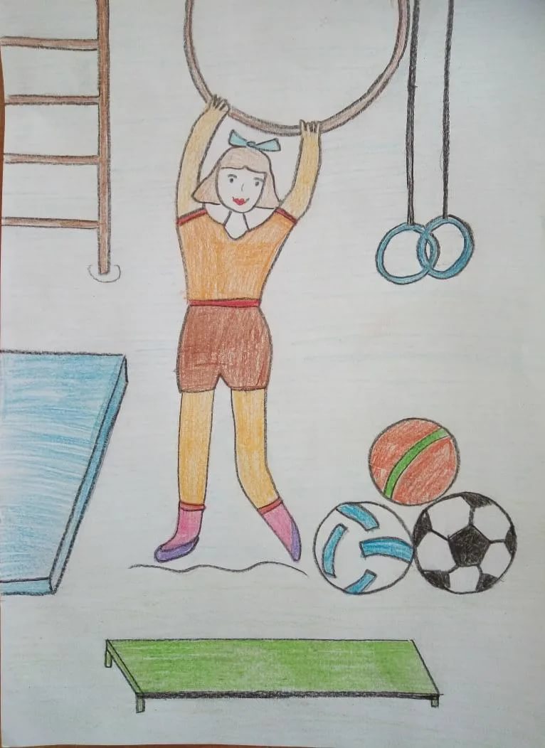 Рисунок на спортивную тему