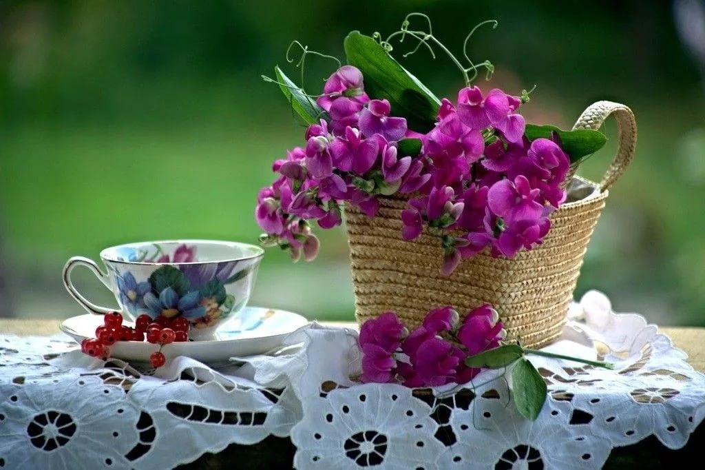 С добрым утром и хорошего дня картинки красивые цветы