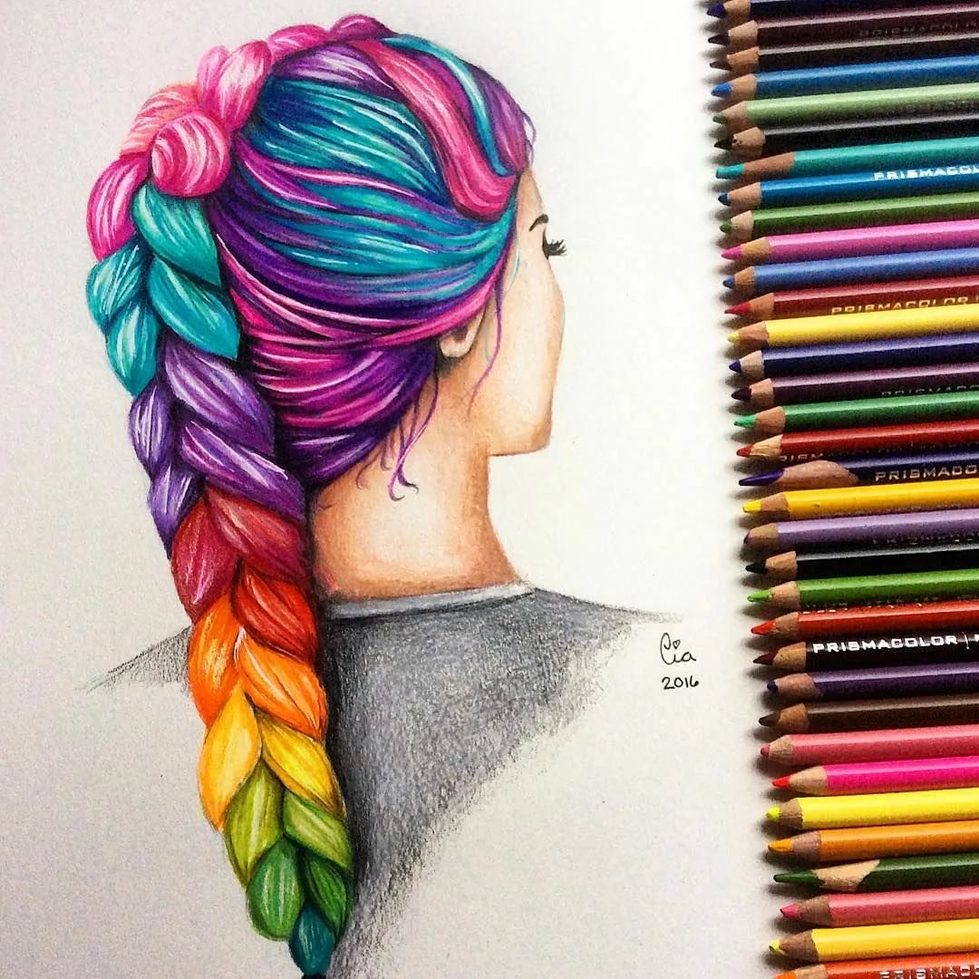 красивые картинки для срисовки разноцветные