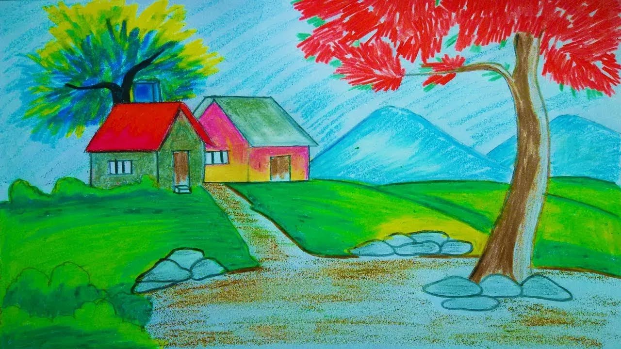 Пейзаж нарисовать карандашом 6 класс. Пейзаж изо. Пейзажи для рисования. Природа рисунок. Пейзаж для рисования для детей.