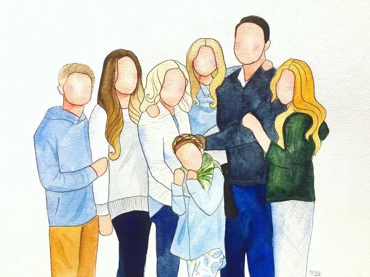 120 рисунков на тему «Моя семья»