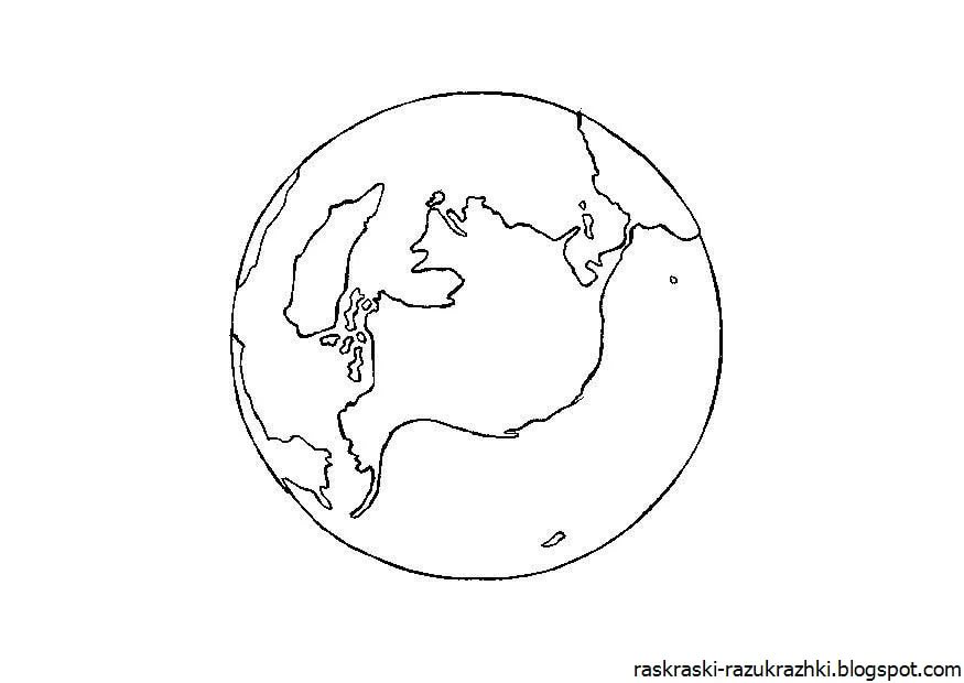 Планета земля картинка черно белая