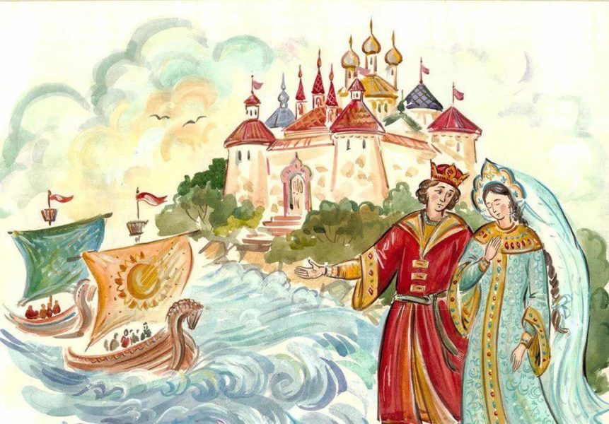 100 иллюстраций к Сказке о царе Салтане