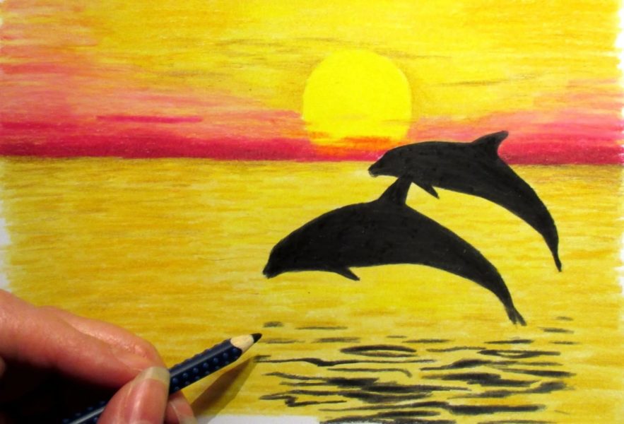 Как нарисовать закат: 170 рисунков