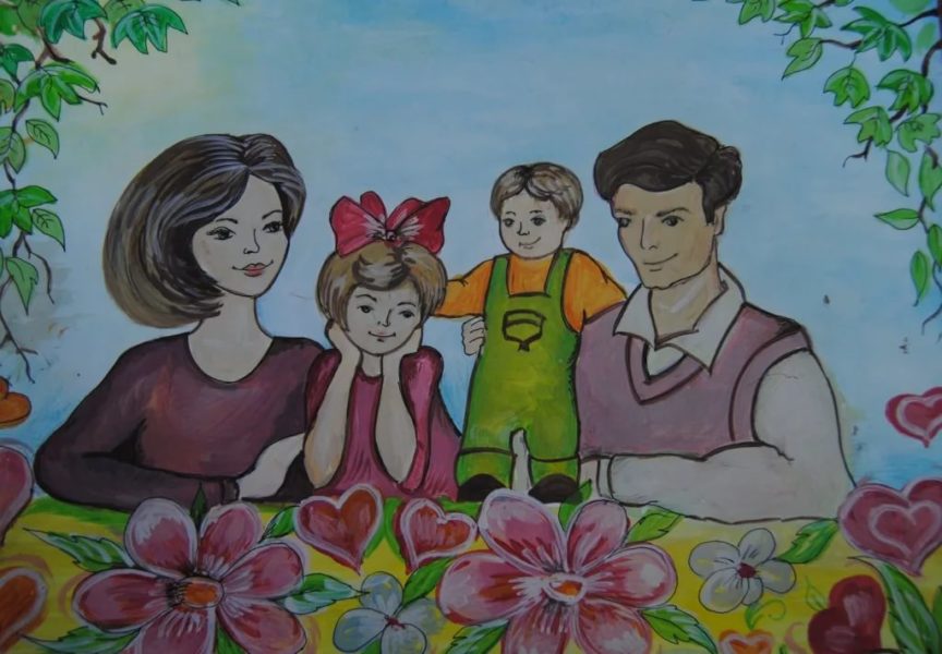 120 рисунков на тему «Моя семья»