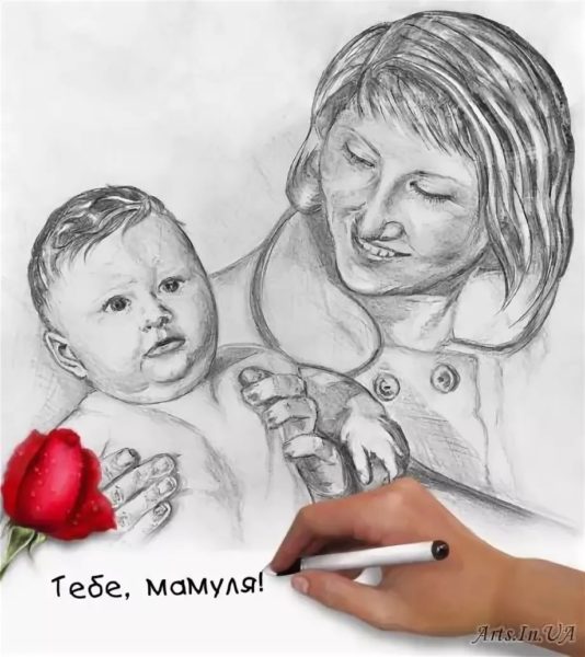 70 рисунков для мамы на любой праздник