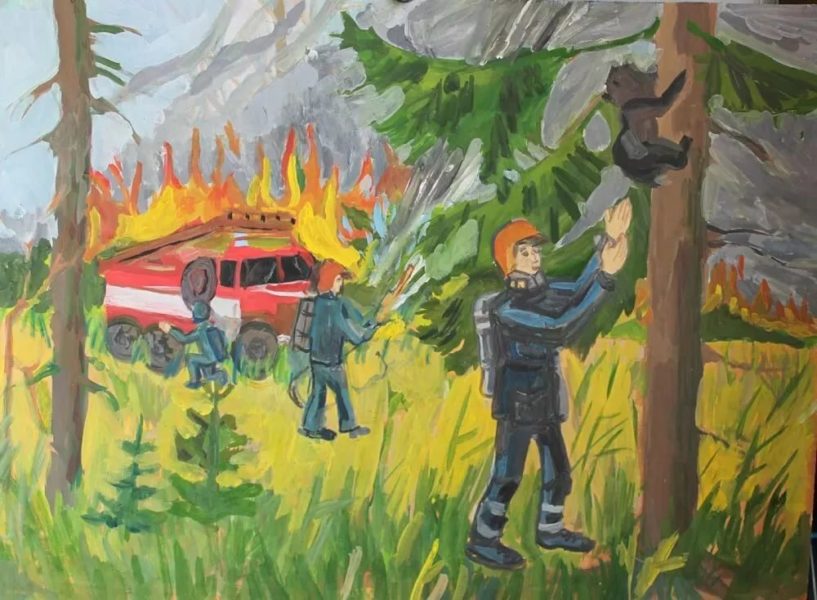 75 рисунков на тему пожарной безопасности для детей