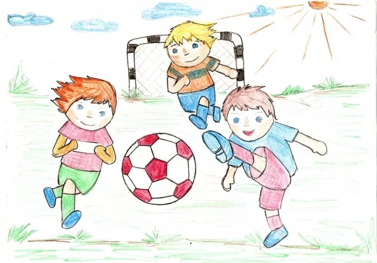 200 рисунков на тему спорта для детей