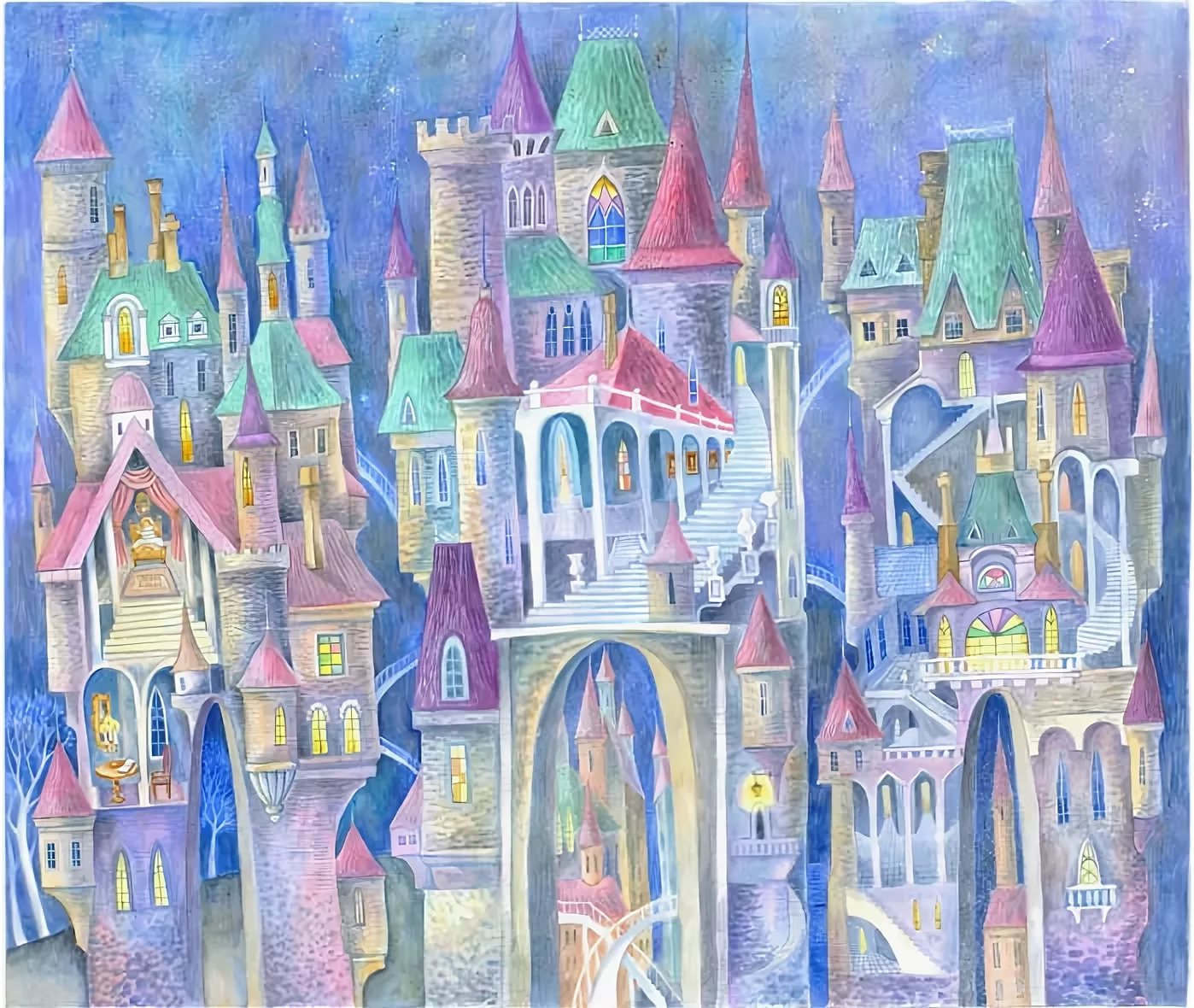 Рисование сказочный город