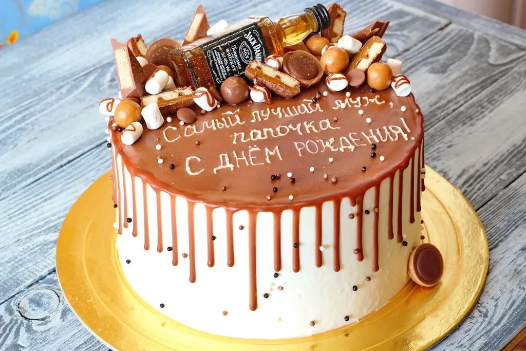 Торт для мужчины фото на день рождения без мастики фото