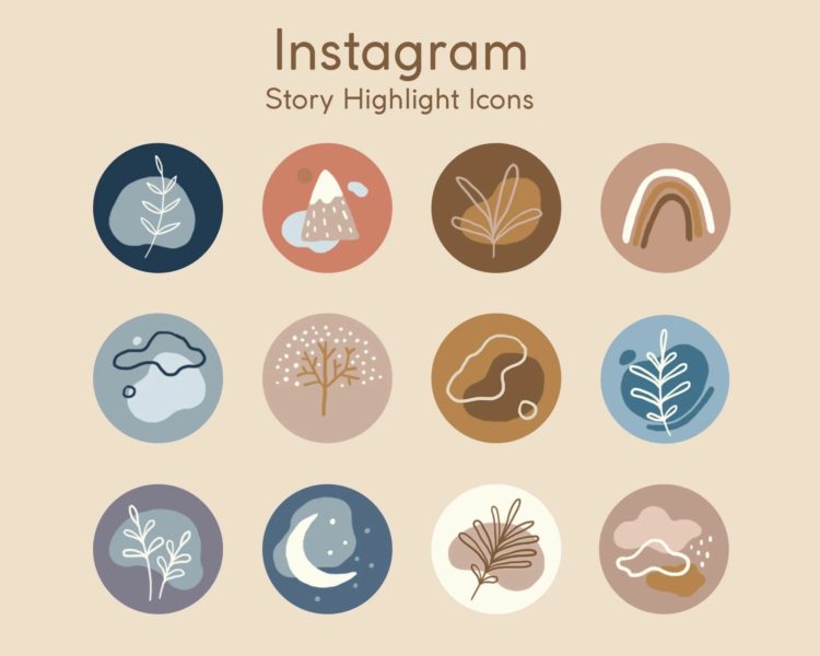 250 наборов иконок для актуального в Инстаграм