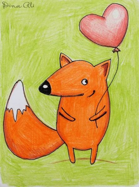 150 рисунков лисы для детей