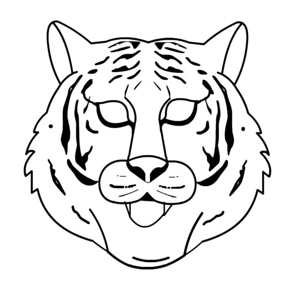 Вытынанки с тиграми: 70 шаблонов для вырезания