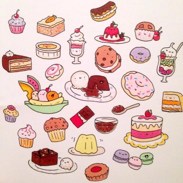 Как нарисовать еду: 165 рисунков для срисовки