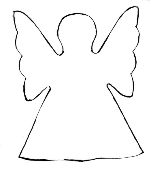 70 трафаретов и шаблонов ангела для вырезания из бумаги