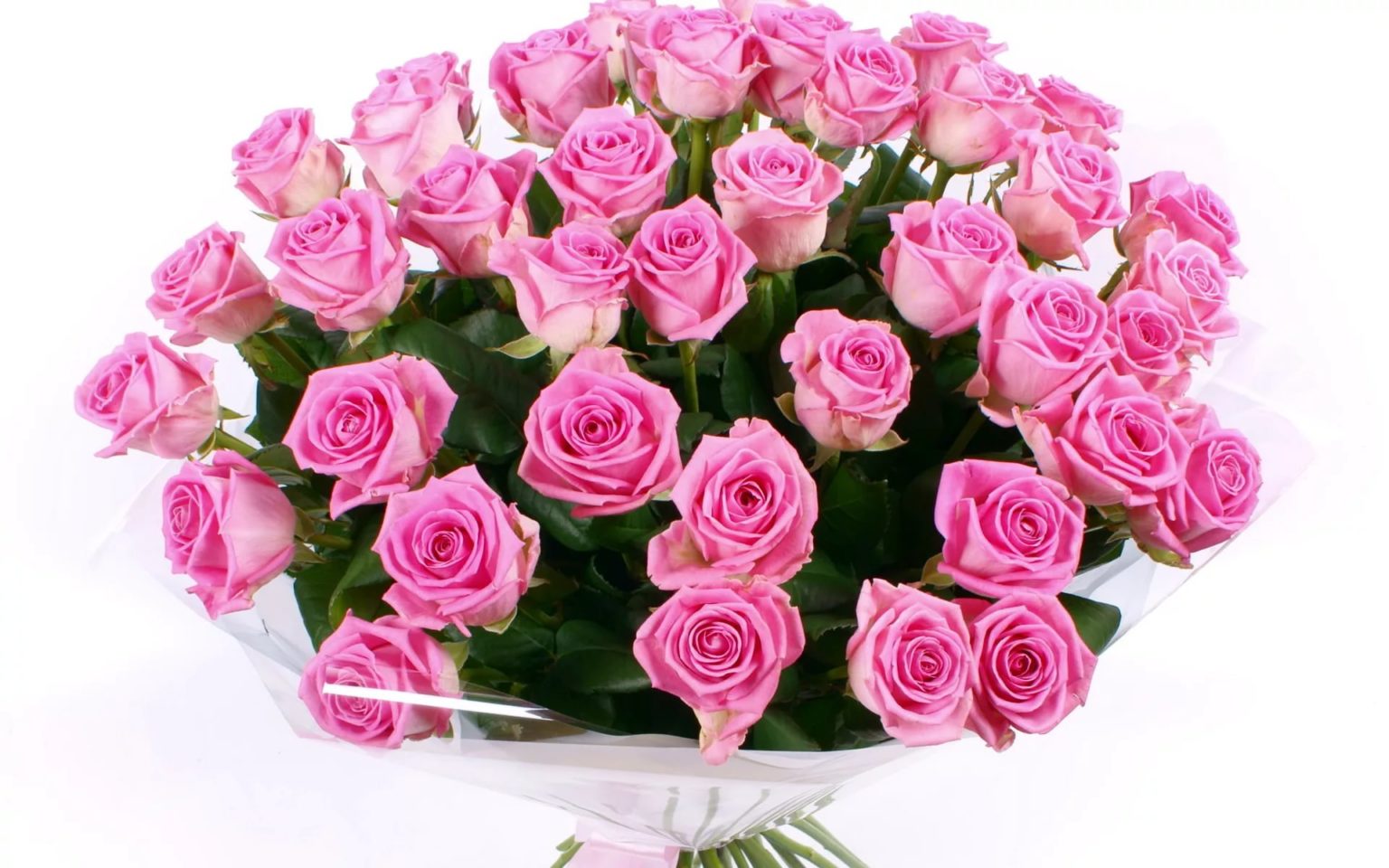 Самый красивый букет розовых роз