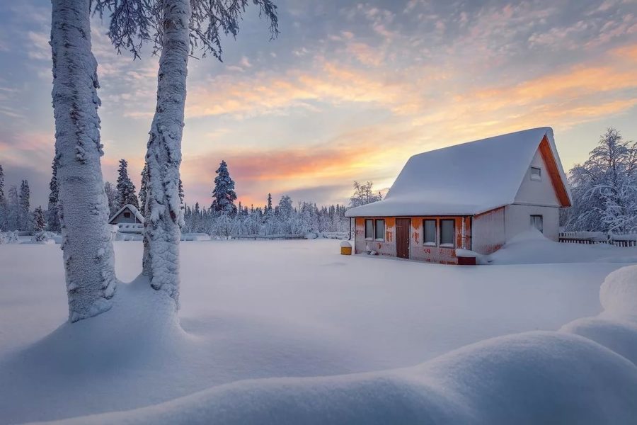 Красивые зимние пейзажи: 200 фото