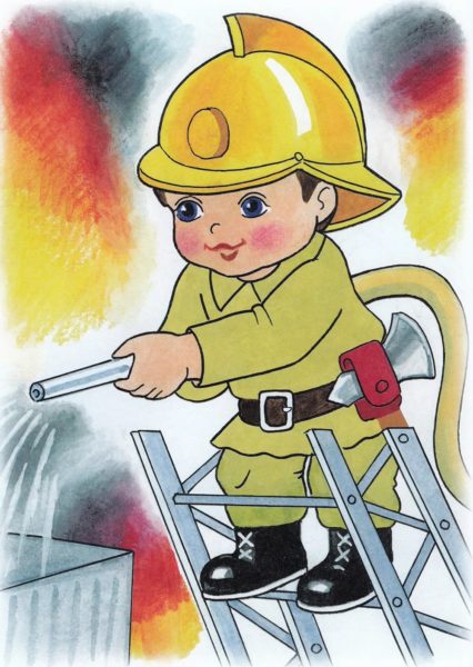 Как нарисовать пожарную машину или пожарного: 130 рисунков для детей