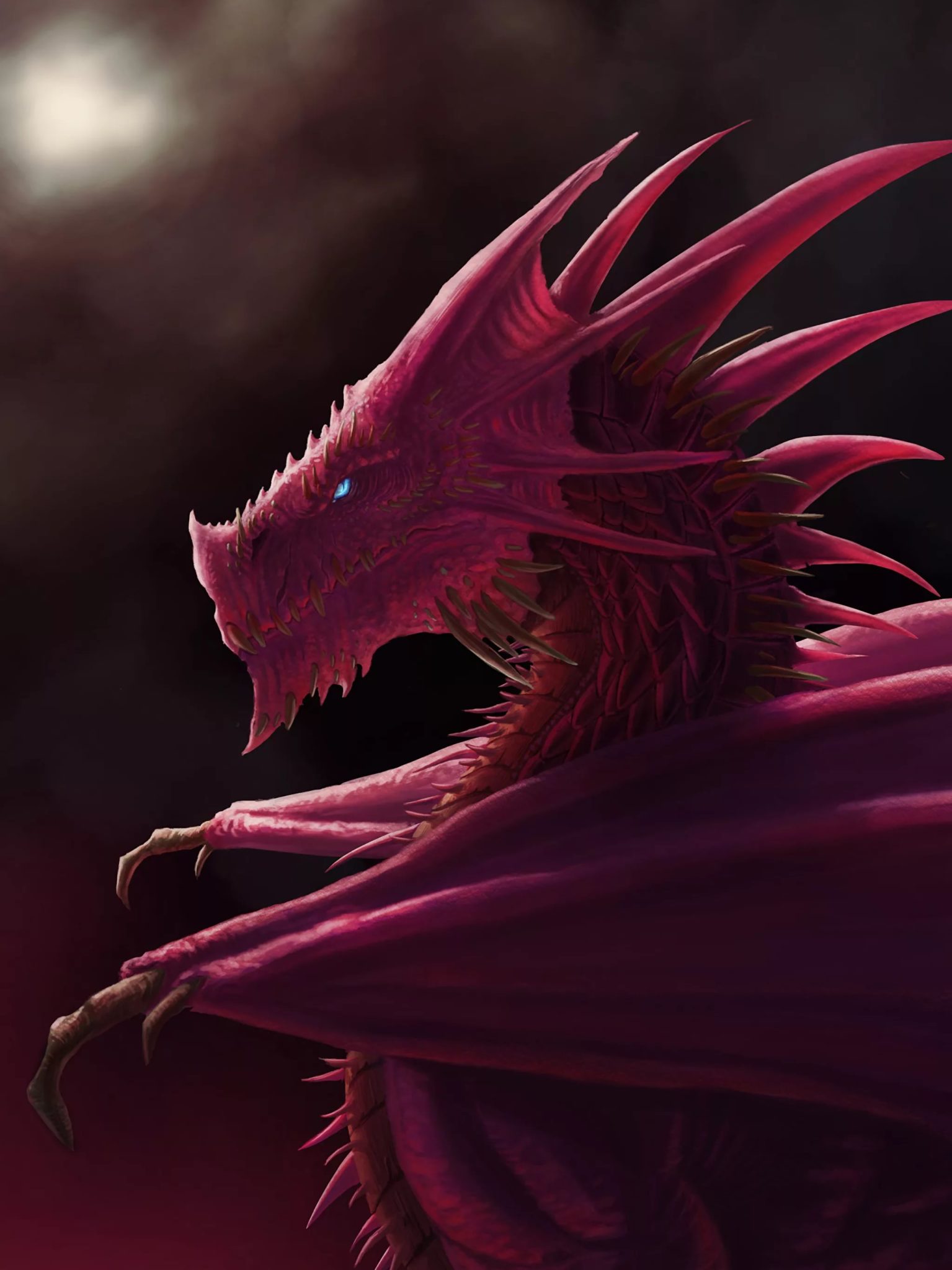 картинки розового дракона
