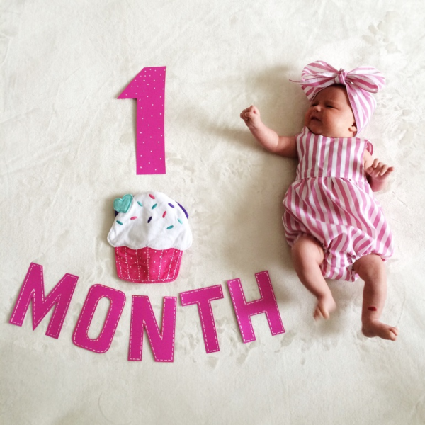 Поздравление с 1 месяцем малыша: 100 картинок