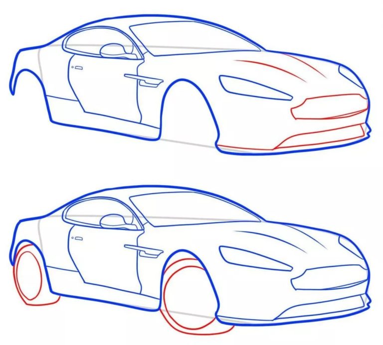 Нарисовать легковой автомобиль легковой