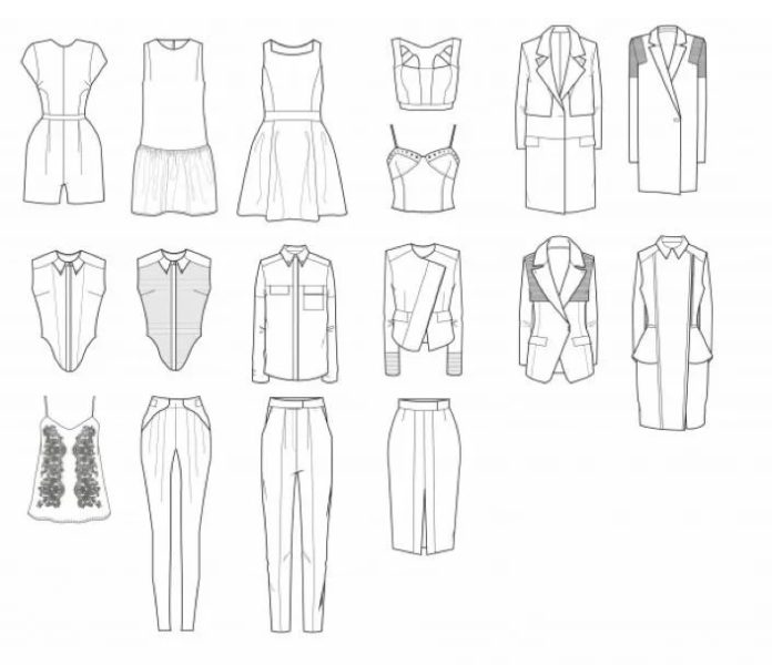 Как нарисовать одежду: 220 рисунков