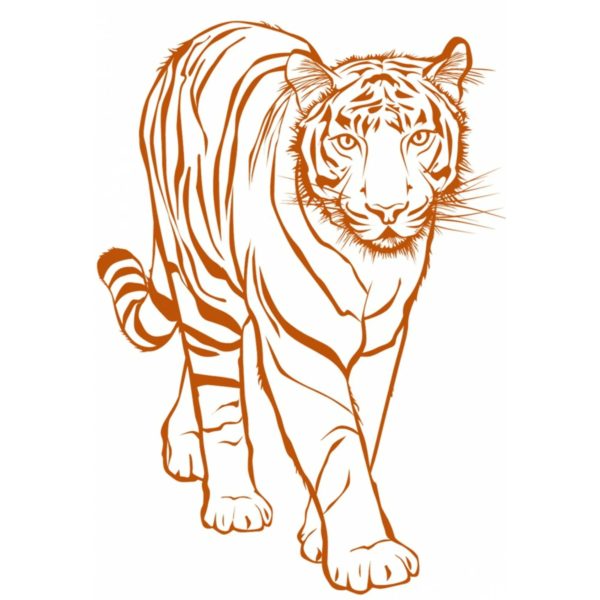 Вытынанки с тиграми: 70 шаблонов для вырезания
