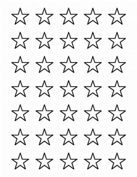 80 шаблонов звезд для вырезания из бумаги и распечатки