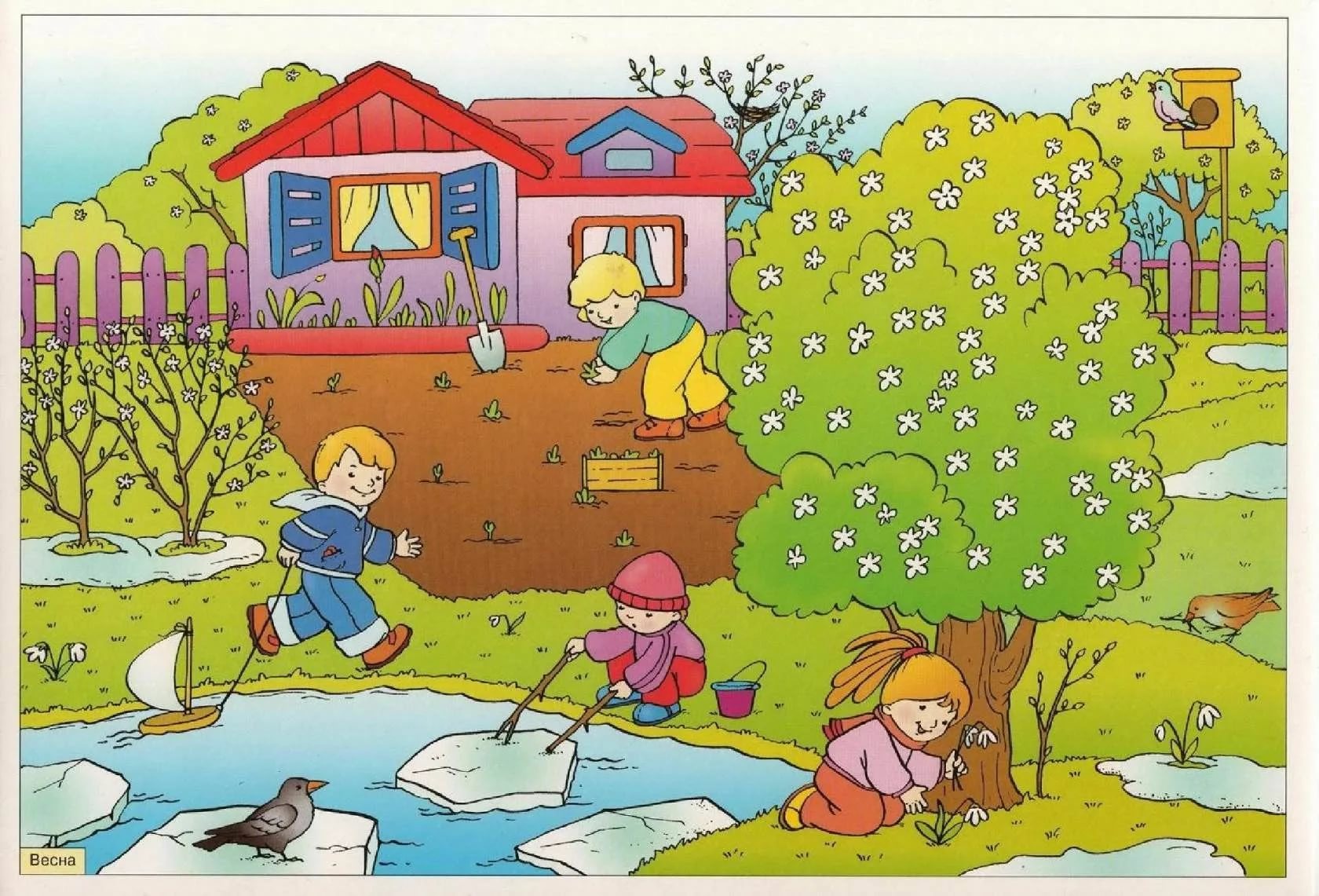 Картина Весна для детей