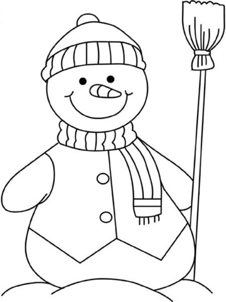 Снеговики: 80 шаблонов для вырезания
