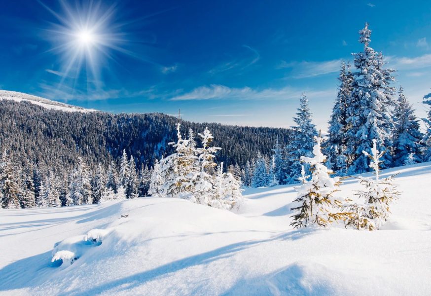 Красивые зимние пейзажи: 200 фото