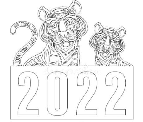 210 новогодних трафаретов для окон к 2022 году