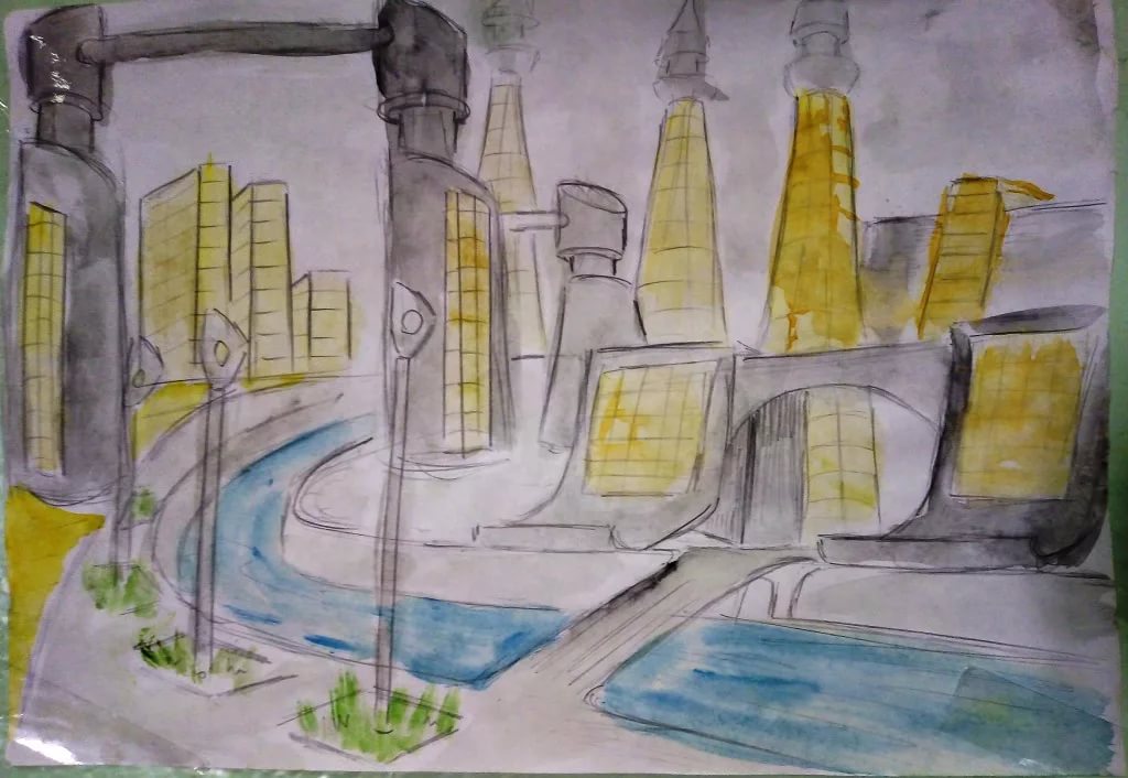 Рисовать в будущем времени. Рисование город будущего. Эскиз города будущего. Город будущего рисунок. Город будущего изо.