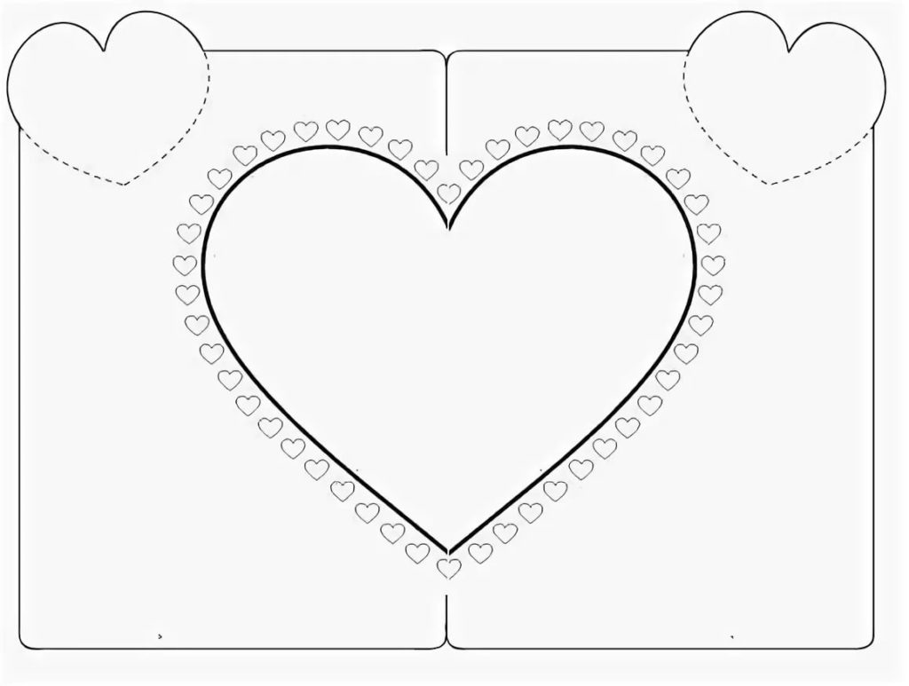 Шаблон валентинки распечатать и вырезать
